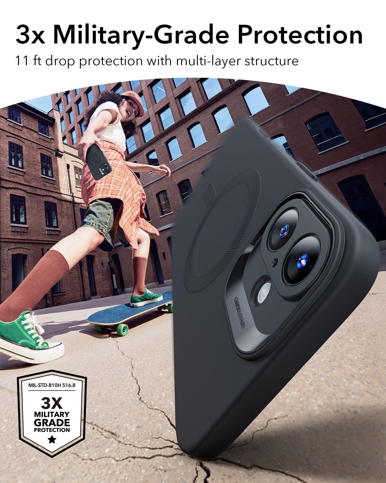 Foto 7 | Funda Esr Para Iphone 16 Con Carga Magnética Magsafe Negra - Venta Internacional.