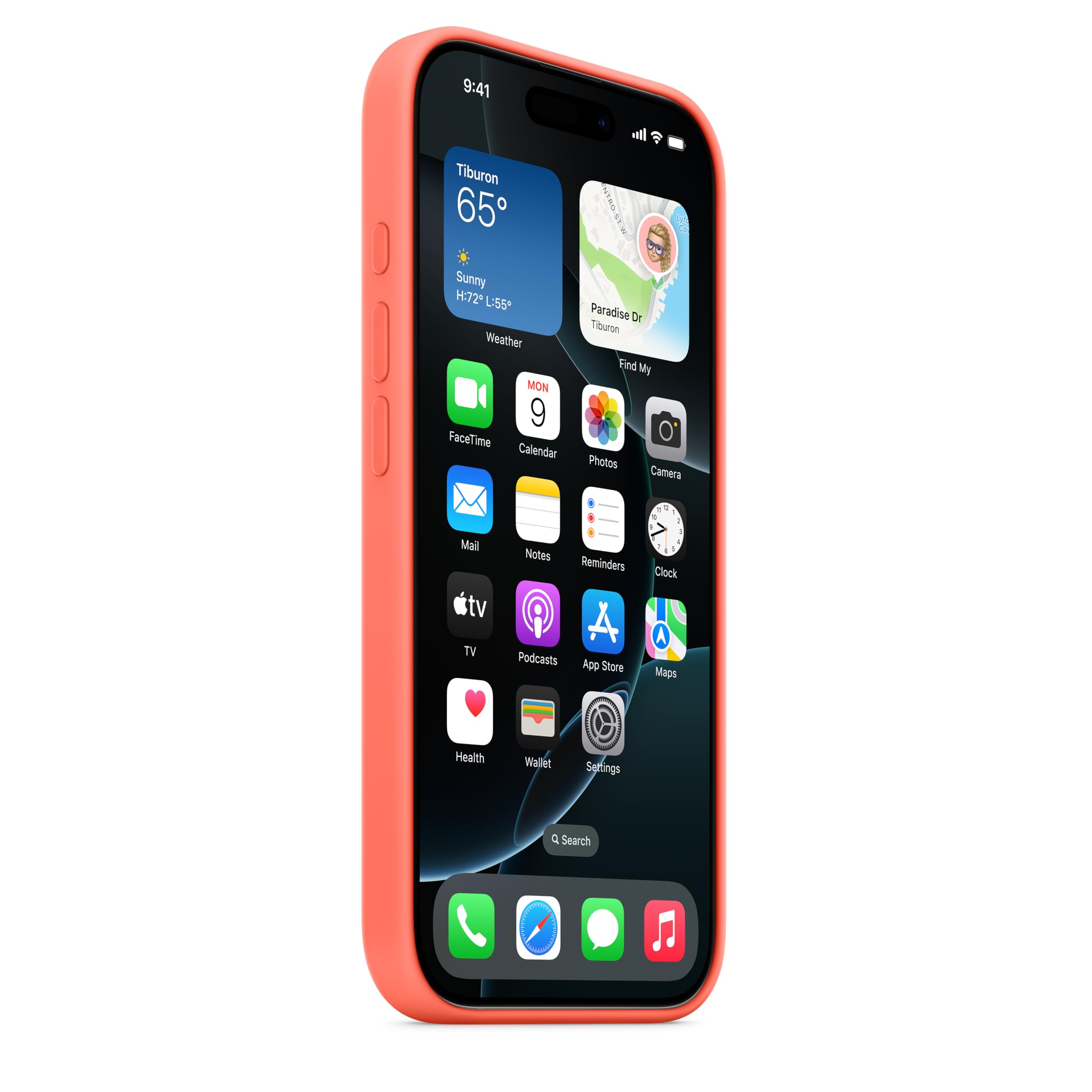 Foto 6 pulgar | Funda De Silicona Para Apple Iphone 16 Pro Con Magsafe Tangerine - Venta Internacional.