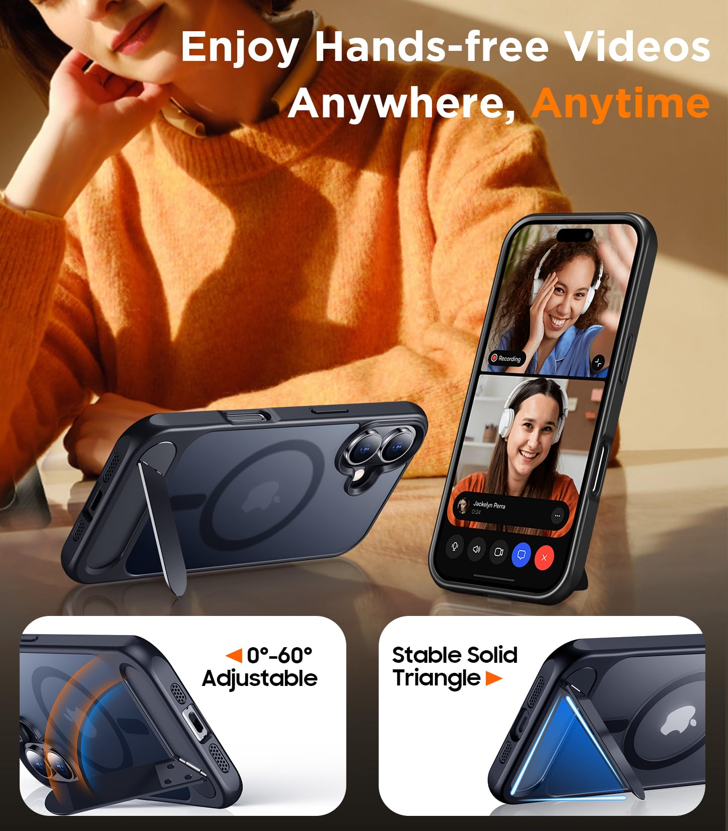 Foto 4 | Funda Magnética Temdan Compatible Con Iphone 16 Plus - Venta Internacional.