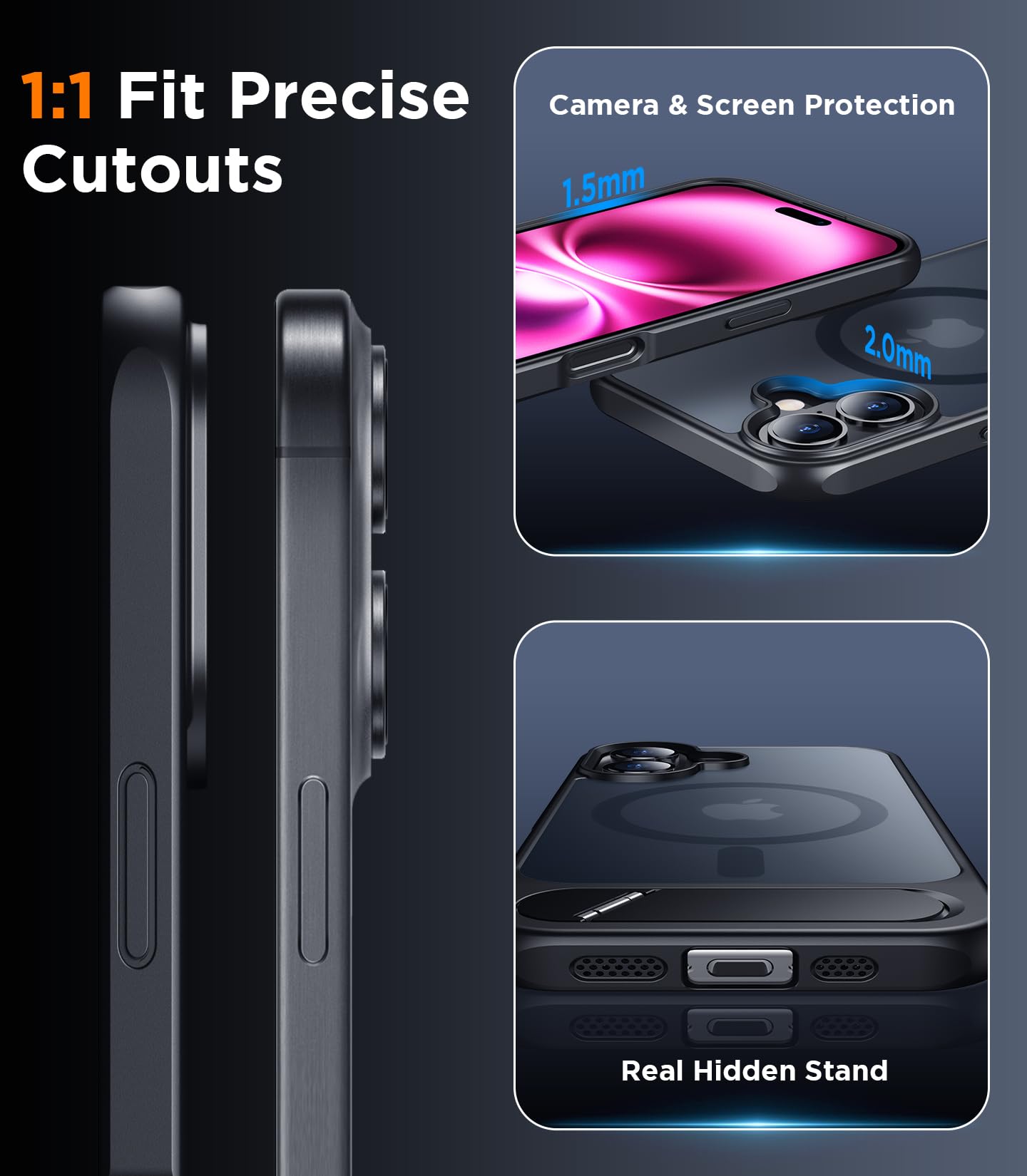 Foto 6 | Funda Magnética Temdan Compatible Con Iphone 16 Plus - Venta Internacional.