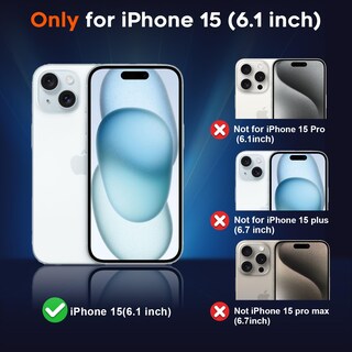 Foto 2 | Funda Magnética Supfine Para Iphone 15, Color Azul Claro - Venta Internacional.
