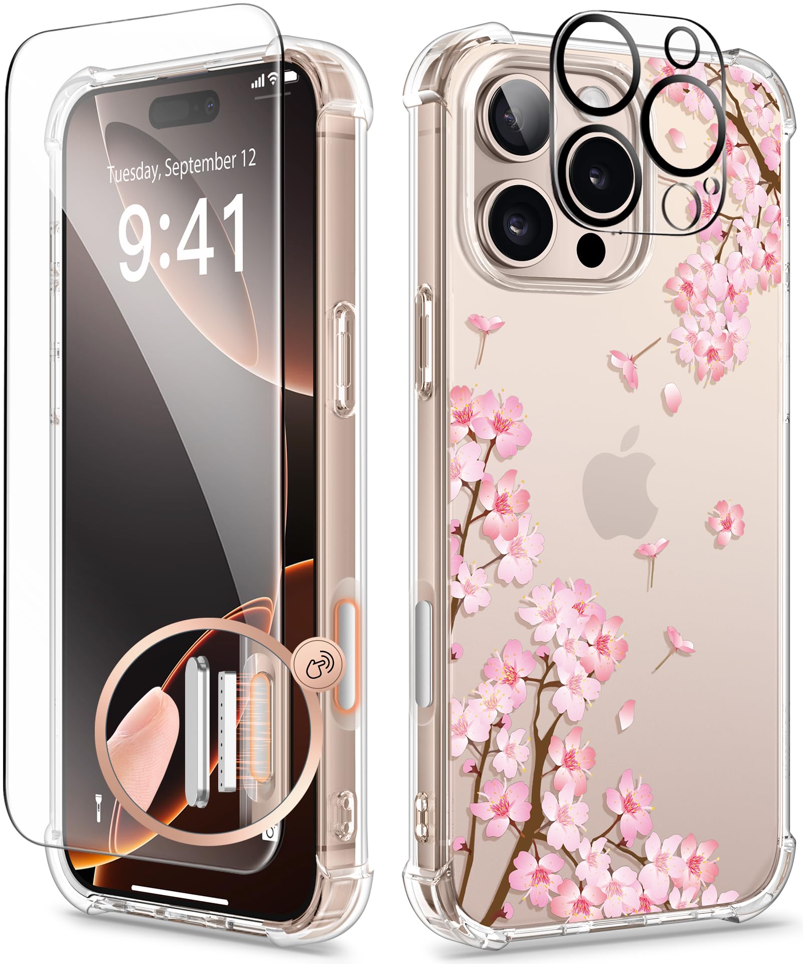 Foto 2 pulgar | Funda De Teléfono Gviewin Para Iphone 16 Pro Max Con Protector De Pantalla - Venta Internacional.