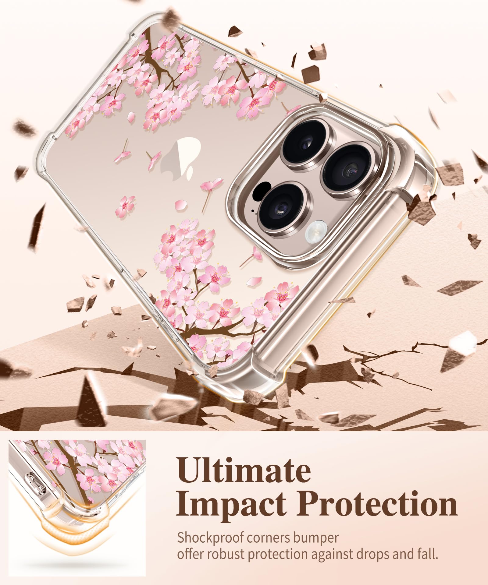 Foto 5 pulgar | Funda De Teléfono Gviewin Para Iphone 16 Pro Max Con Protector De Pantalla - Venta Internacional.