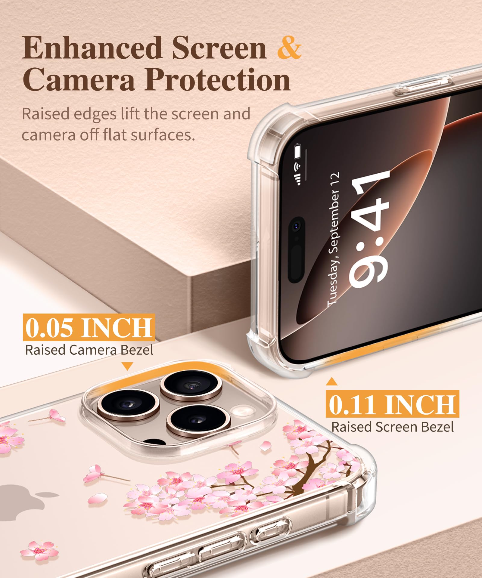 Foto 8 pulgar | Funda De Teléfono Gviewin Para Iphone 16 Pro Max Con Protector De Pantalla - Venta Internacional.