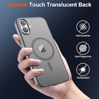 Foto 6 | Funda Magnética Supfine Para Iphone 16 Con Magsafe Gray - Venta Internacional.