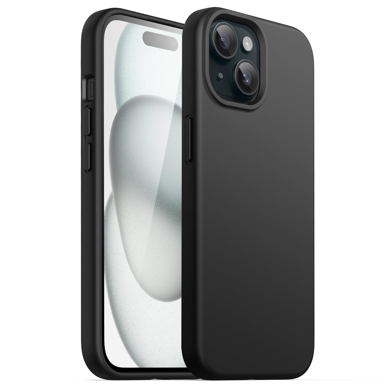 Foto 2 pulgar | Funda Jetech Silicone Para Iphone 15 De 6.1 Pulgadas (negra) - Venta Internacional.