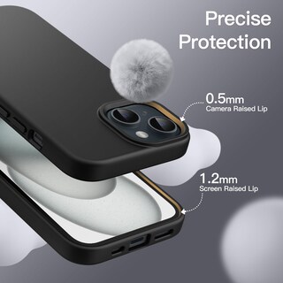 Foto 5 | Funda Jetech Silicone Para Iphone 15 De 6.1 Pulgadas (negra) - Venta Internacional.