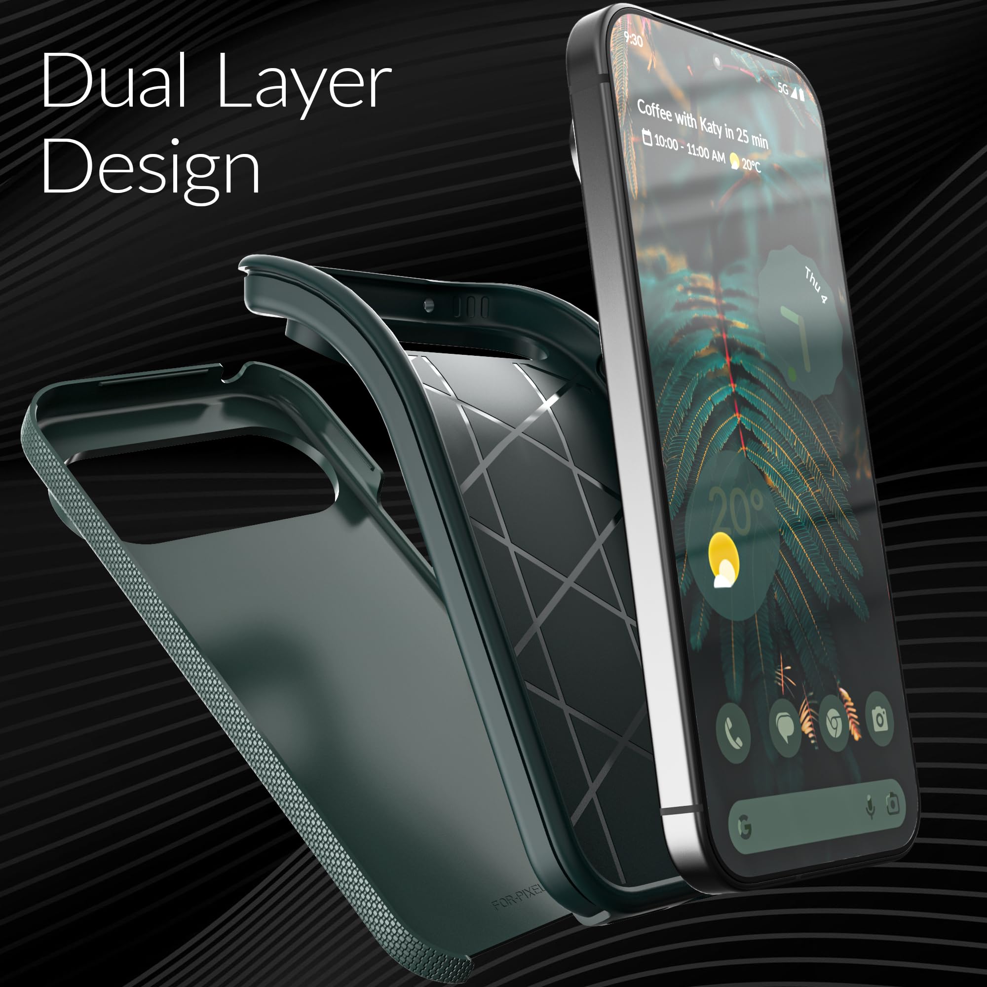 Foto 5 pulgar | Funda De Teléfono Crave Dual Guard Para Google Pixel 9 Y 9 Pro - Venta Internacional.