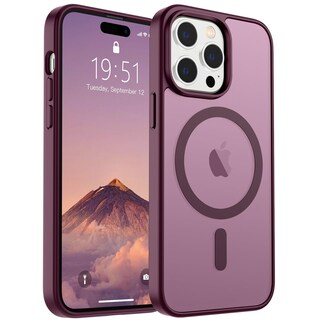 Foto 1 | Funda Magnética Supfine Para Iphone 14 Pro Max, Color Rojo Vino - Venta Internacional.