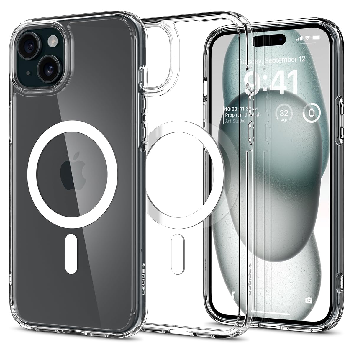 Foto 2 pulgar | Funda Spigen Ultra Hybrid Magfit Para Iphone 15/14/13, Color Blanco - Venta Internacional.