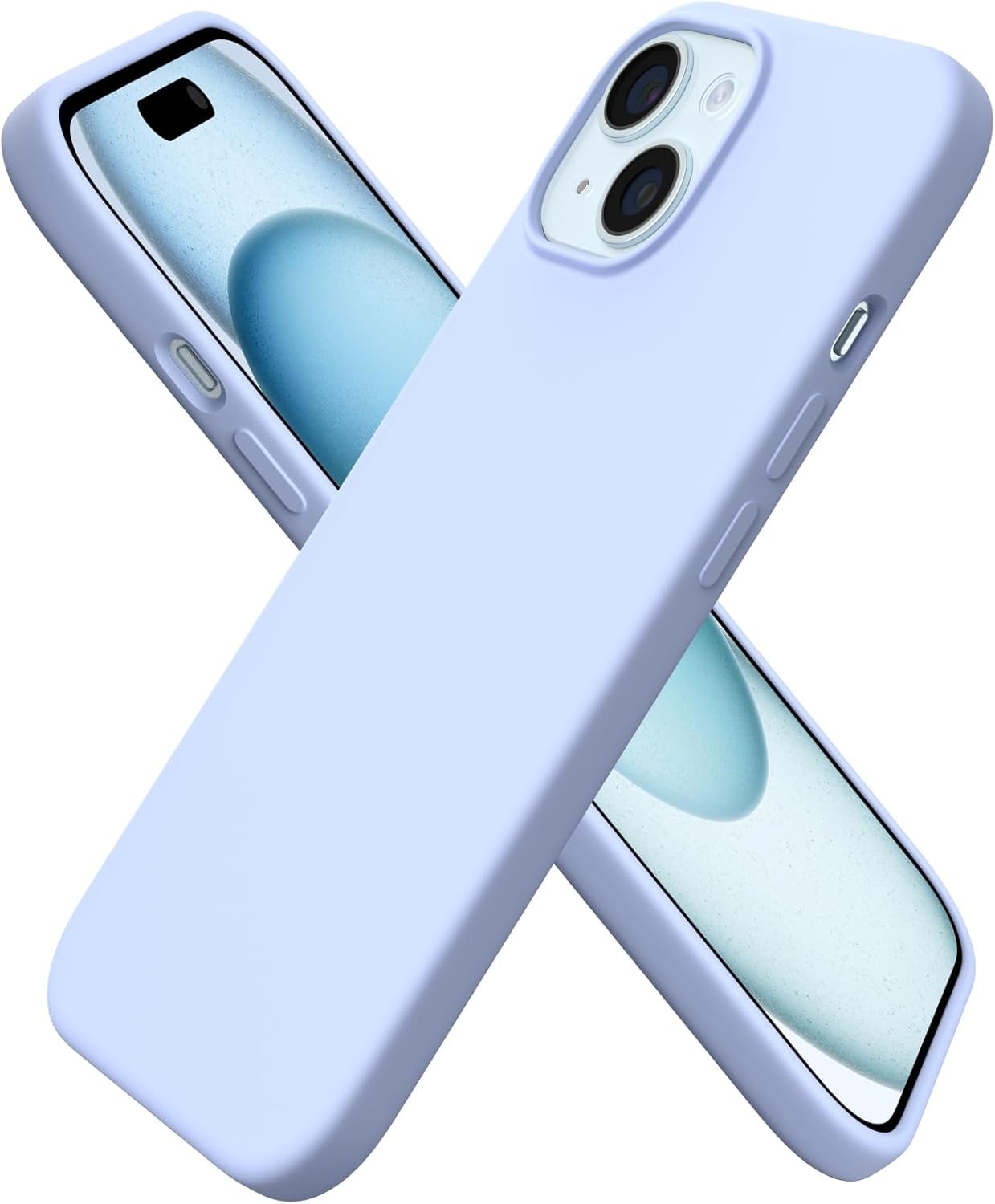 Foto 2 pulgar | Funda De Teléfono Ornarto Compatible Con Iphone 15 6.1 Baby Blue - Venta Internacional.