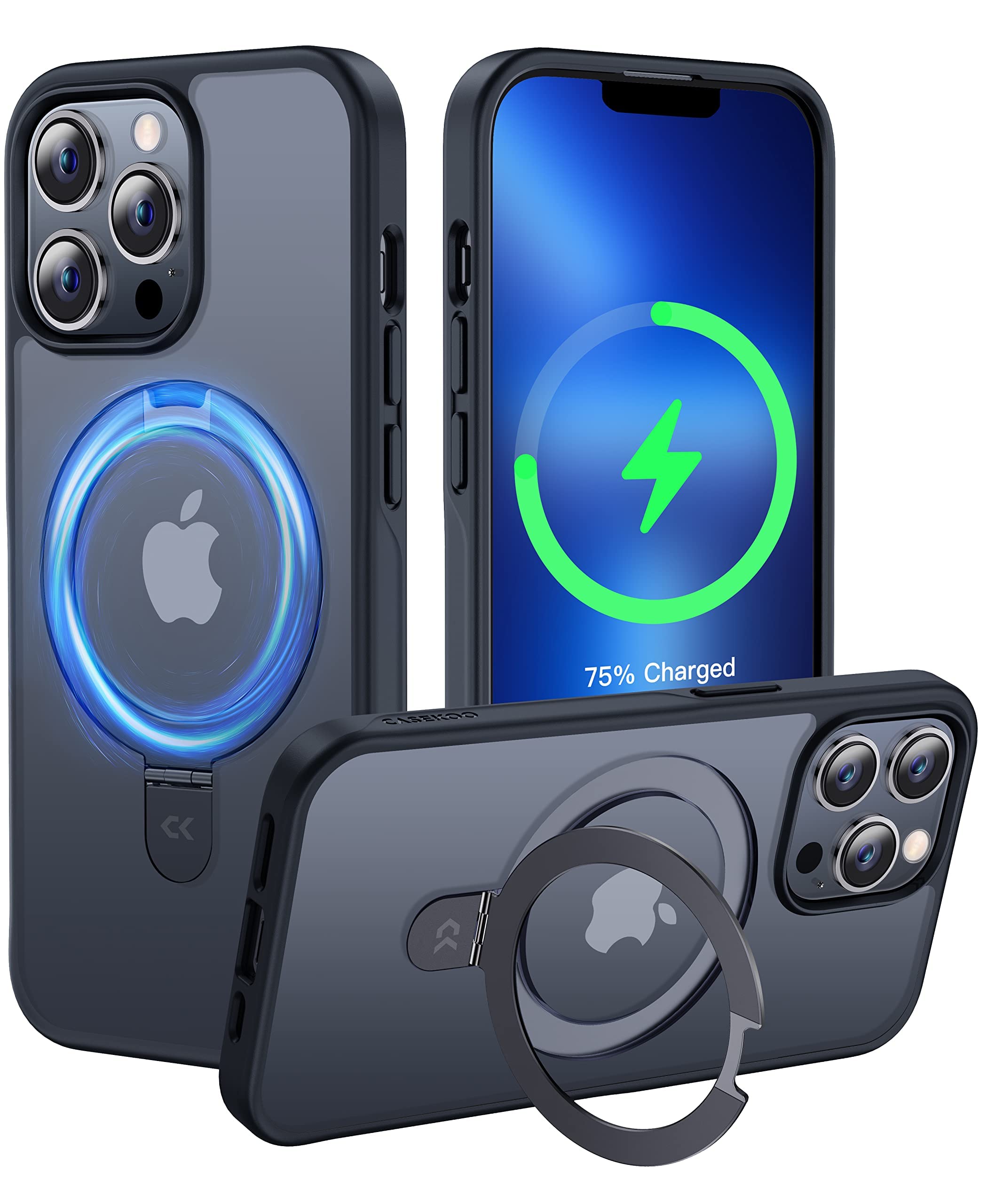 Foto 2 pulgar | Funda De Teléfono Casekoo Diseñada Para Iphone 13 Pro Max Negra - Venta Internacional.