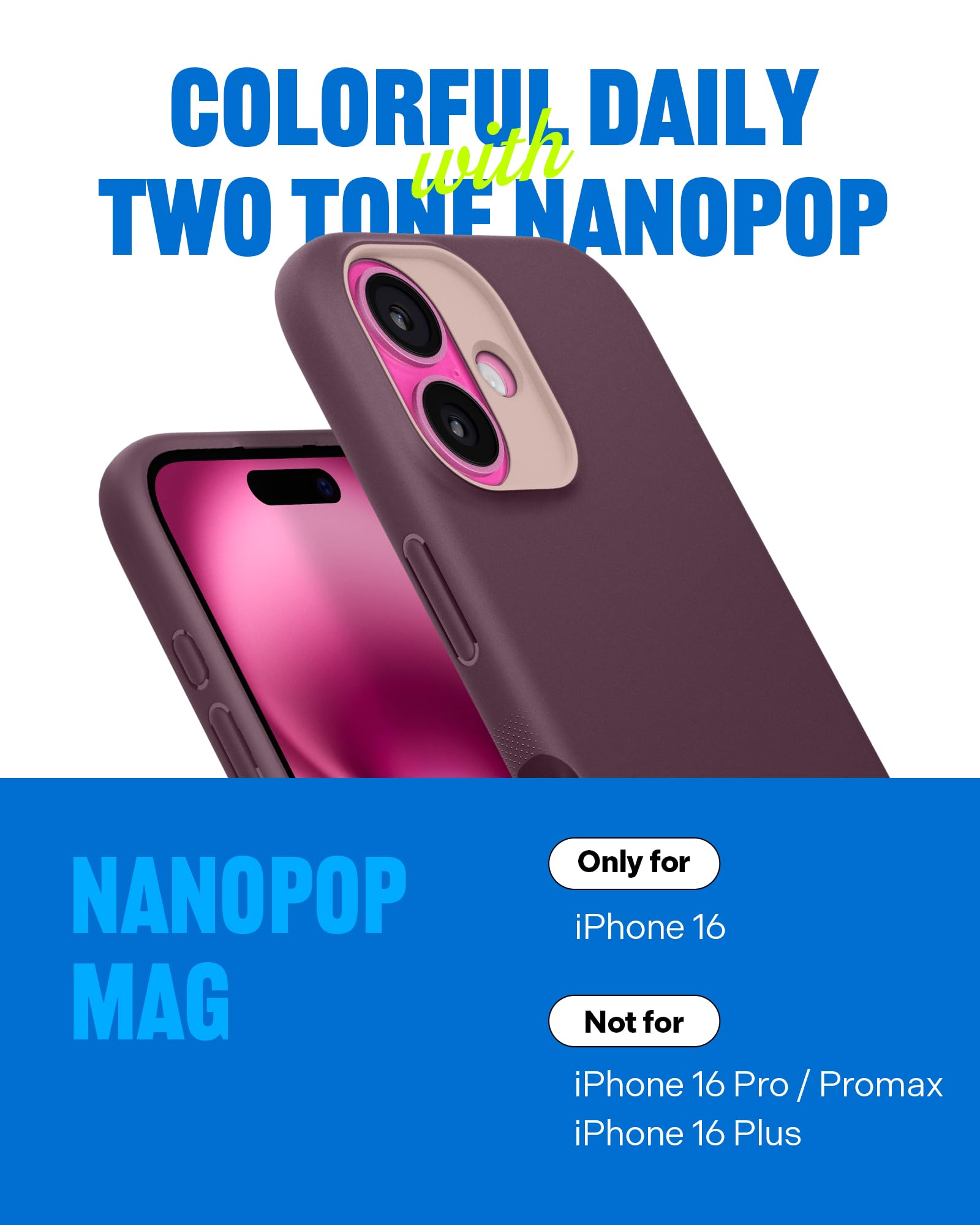 Foto 3 pulgar | Funda Caseology Nano Pop Mag Para Iphone 16, Color Burdeos - Venta Internacional.