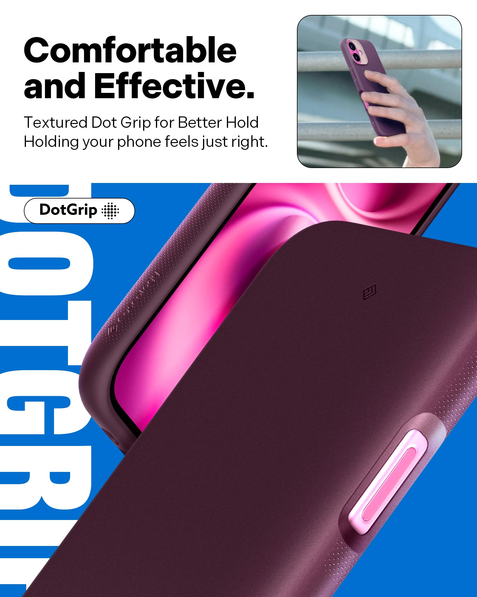 Foto 5 | Funda Caseology Nano Pop Mag Para Iphone 16, Color Burdeos - Venta Internacional.