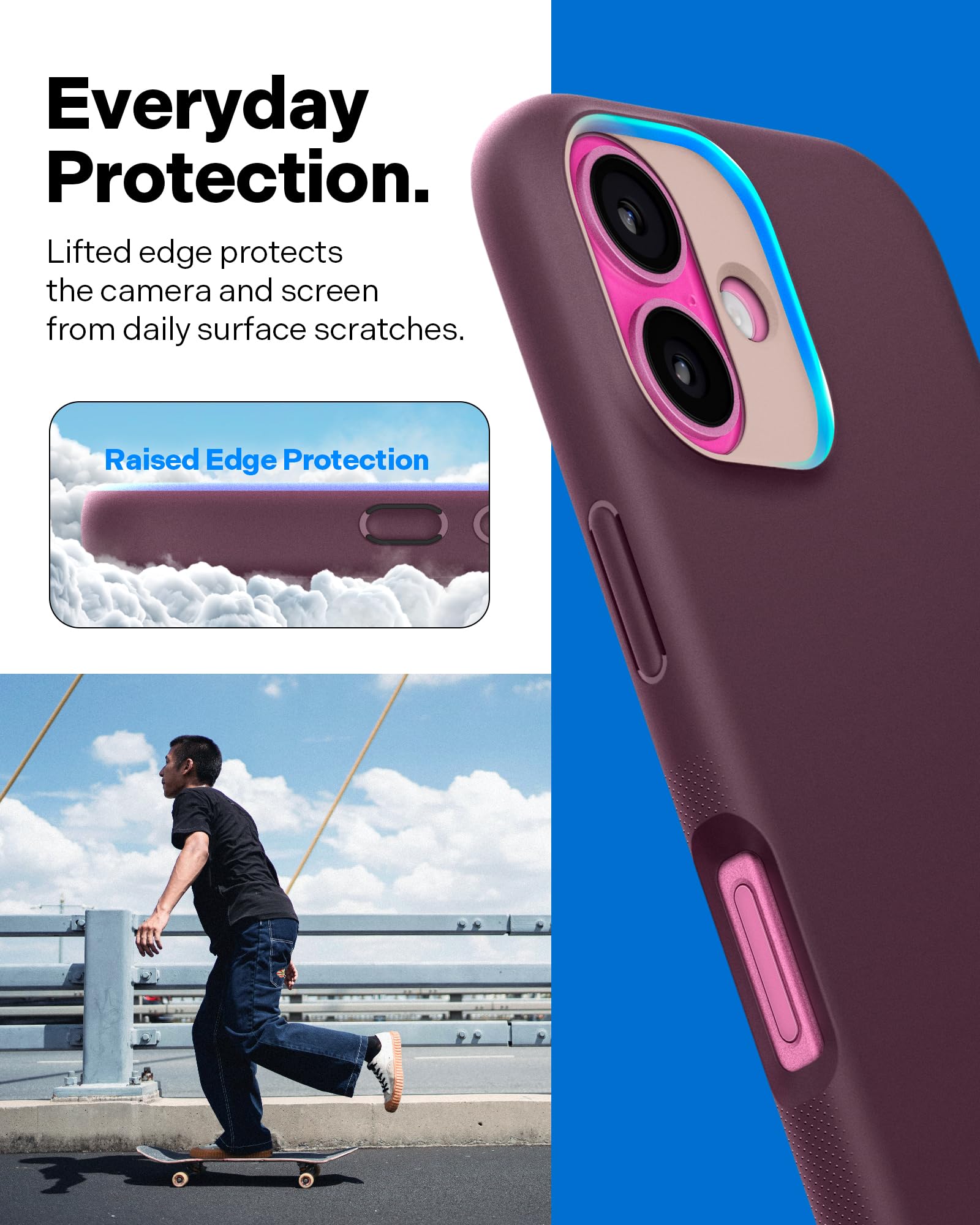 Foto 7 pulgar | Funda Caseology Nano Pop Mag Para Iphone 16, Color Burdeos - Venta Internacional.