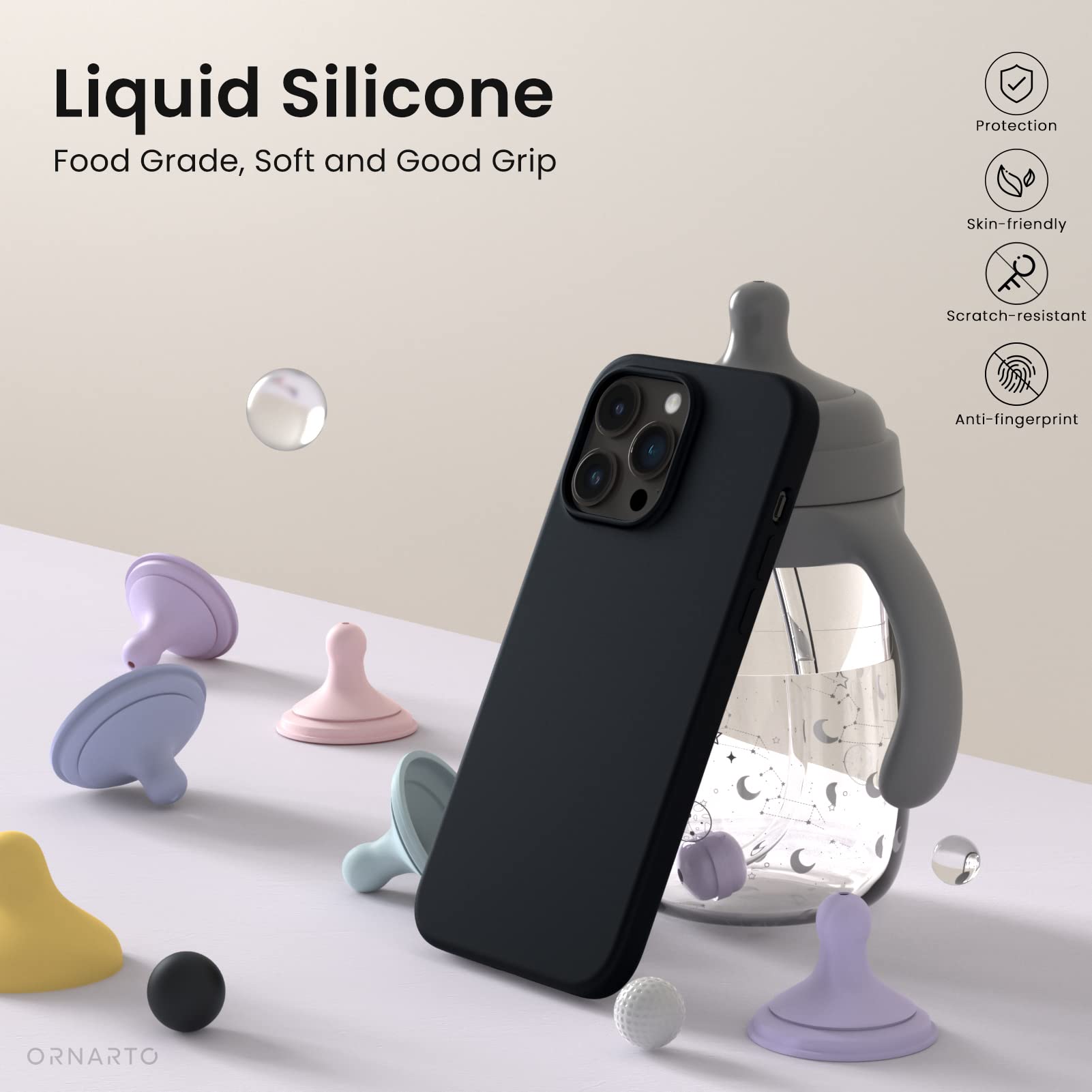 Foto 3 | Funda De Teléfono Ornarto Compatible Con Iphone 14 Pro Max De 6.7 Pulgadas - Venta Internacional.