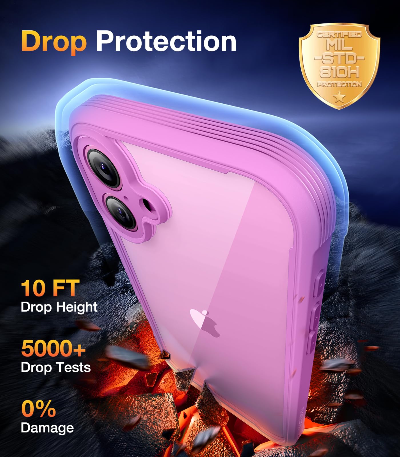 Foto 3 | Funda De Teléfono Diaclara Diseñada Para Iphone 16 6.1 (rosa) - Venta Internacional.