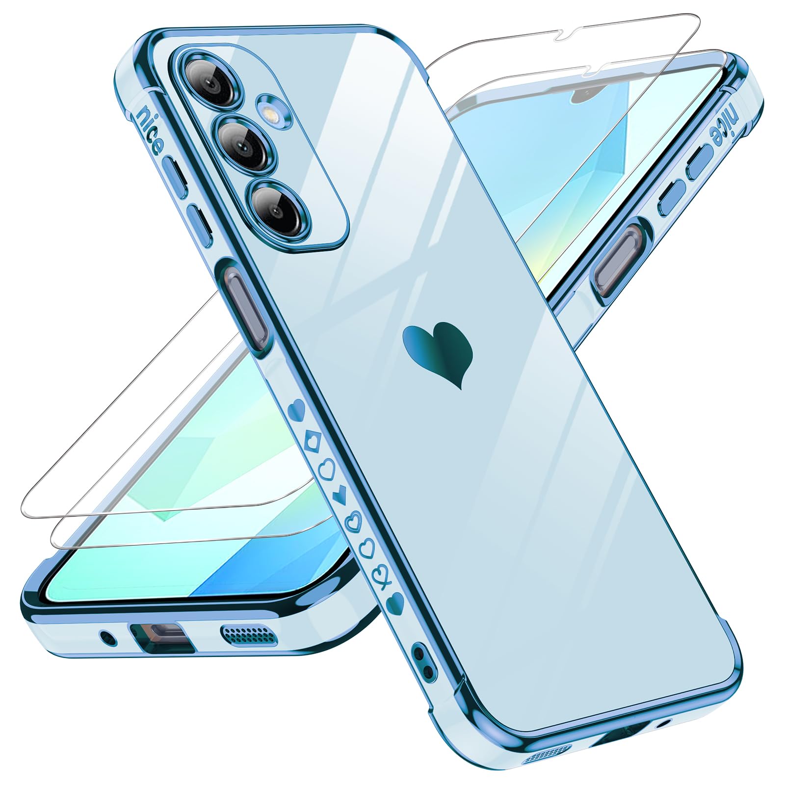Foto 2 pulgar | Funda De Teléfono Leyi Para Samsung Galaxy A16 5g Con Protector De Pantalla - Venta Internacional.
