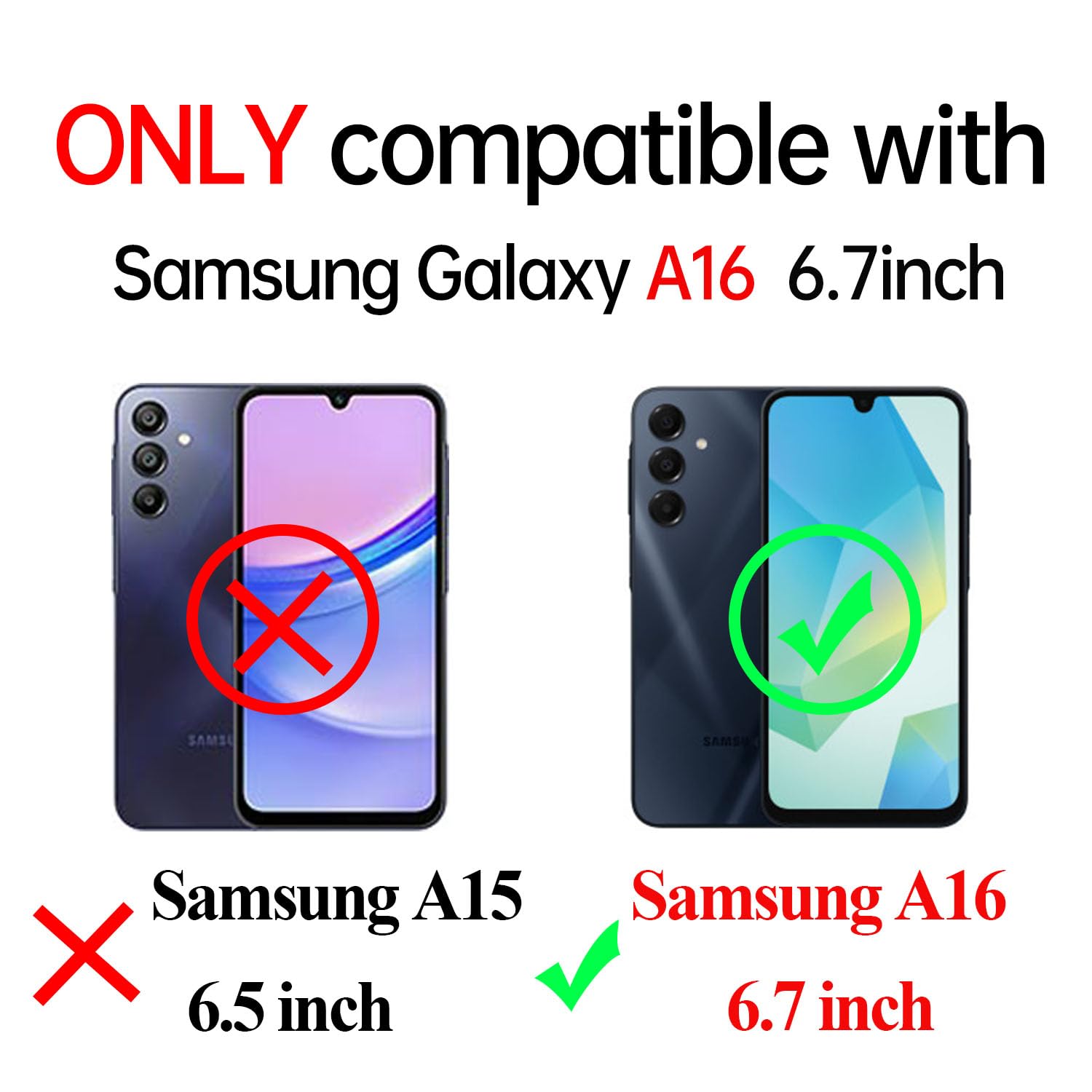 Foto 3 pulgar | Funda De Teléfono Leyi Para Samsung Galaxy A16 5g Con Protector De Pantalla - Venta Internacional.