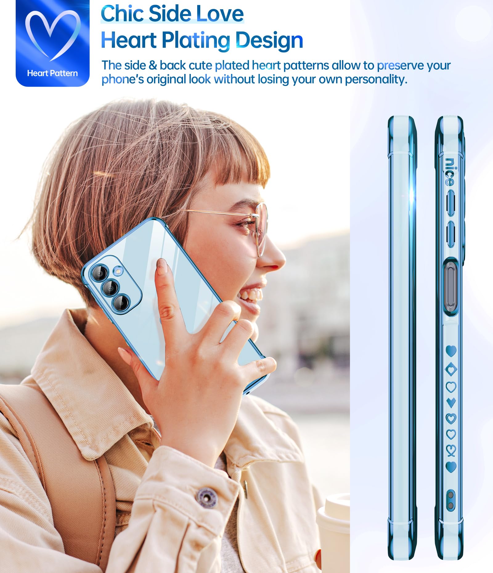 Foto 6 pulgar | Funda De Teléfono Leyi Para Samsung Galaxy A16 5g Con Protector De Pantalla - Venta Internacional.