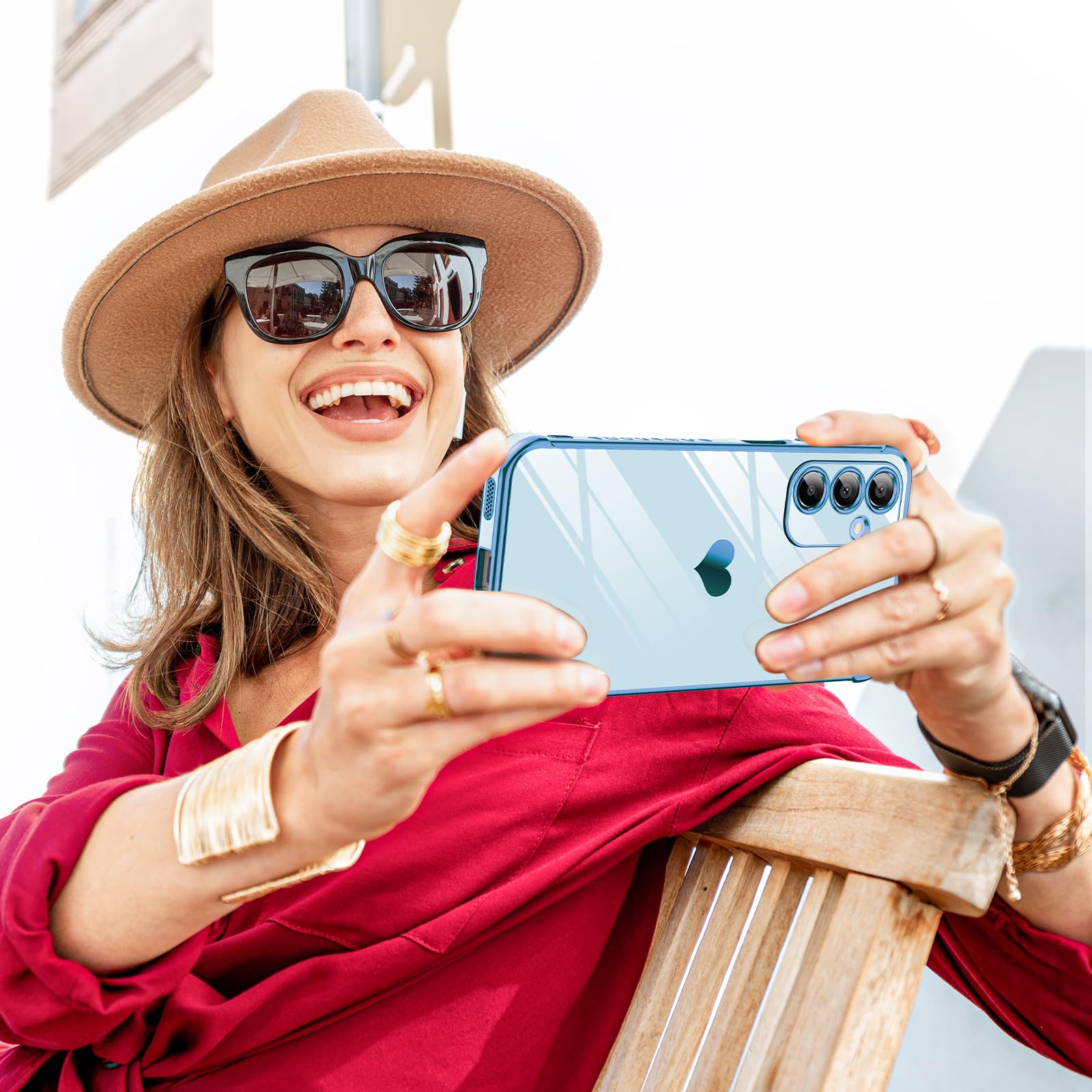 Foto 8 pulgar | Funda De Teléfono Leyi Para Samsung Galaxy A16 5g Con Protector De Pantalla - Venta Internacional.