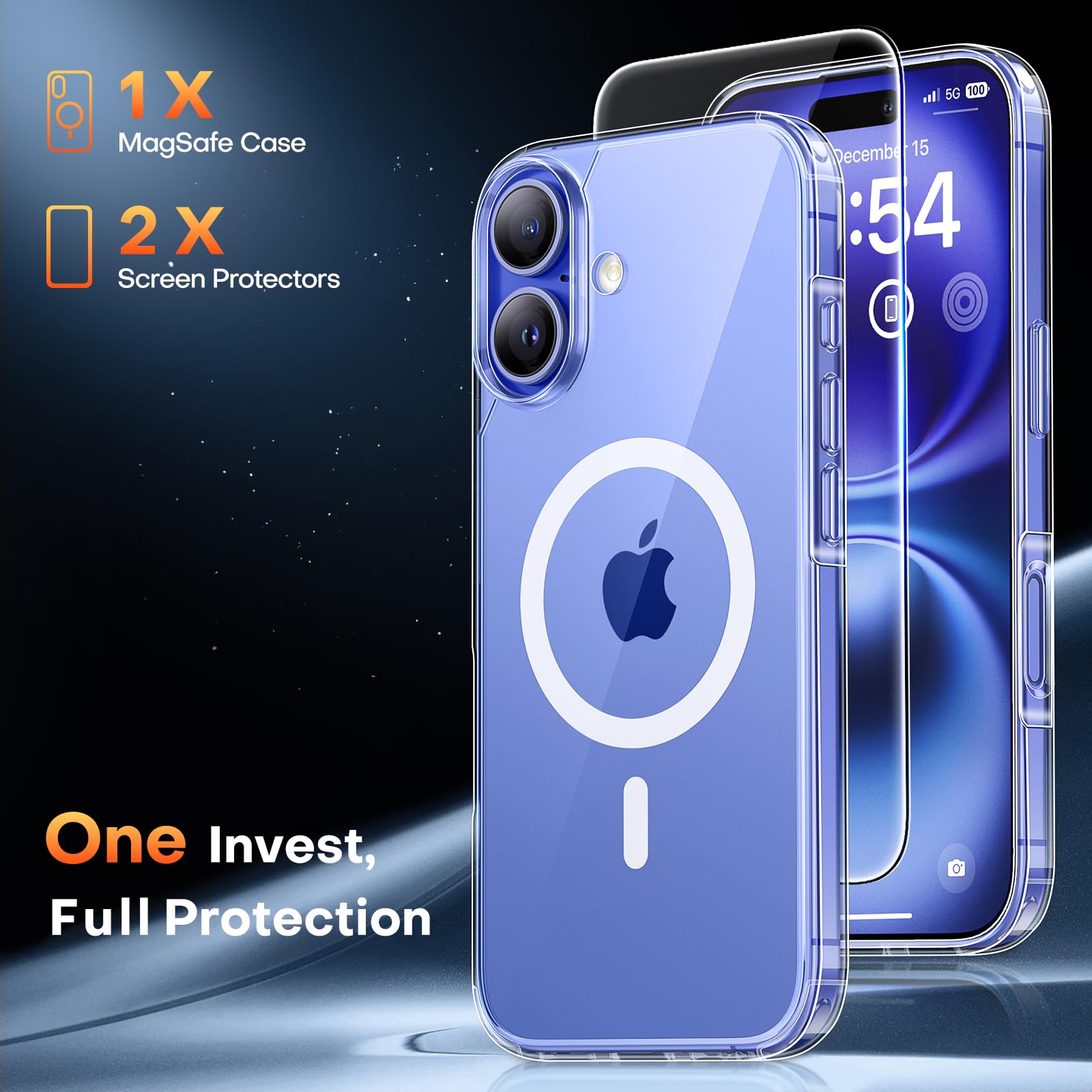 Foto 5 pulgar | Funda Tauri 3 En 1 Para Iphone 16 Plus Con 2 Protectores De Pantalla - Venta Internacional.