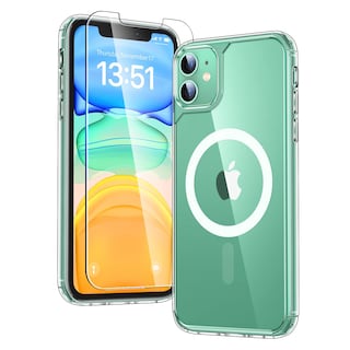 Foto 1 | Funda De Teléfono Tauri Para Iphone 11 Transparente Con 2 Protectores De Pantalla Hd - Venta Internacional.