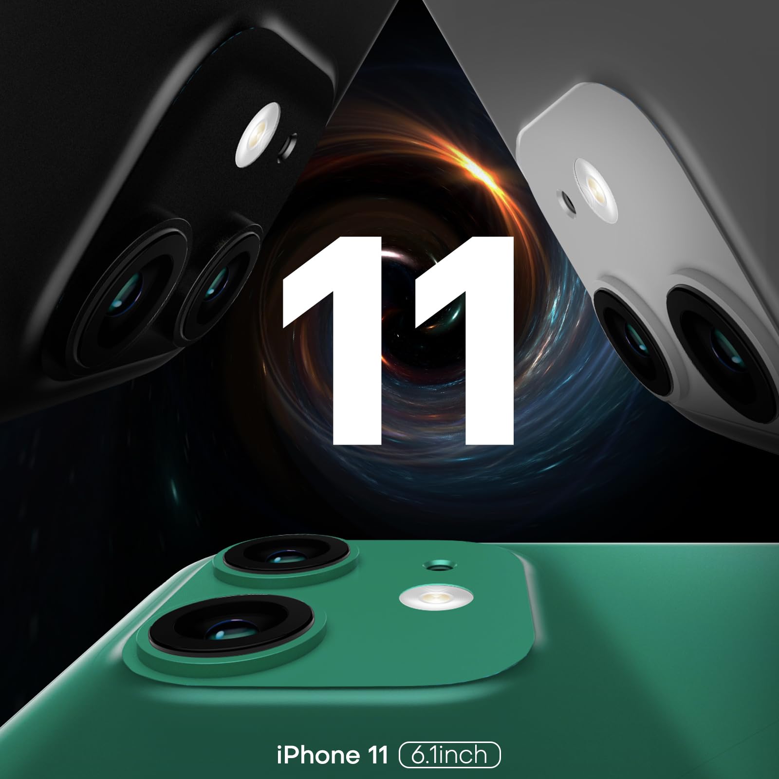 Foto 7 pulgar | Funda De Teléfono Tauri Para Iphone 11 Transparente Con 2 Protectores De Pantalla Hd - Venta Internacional.