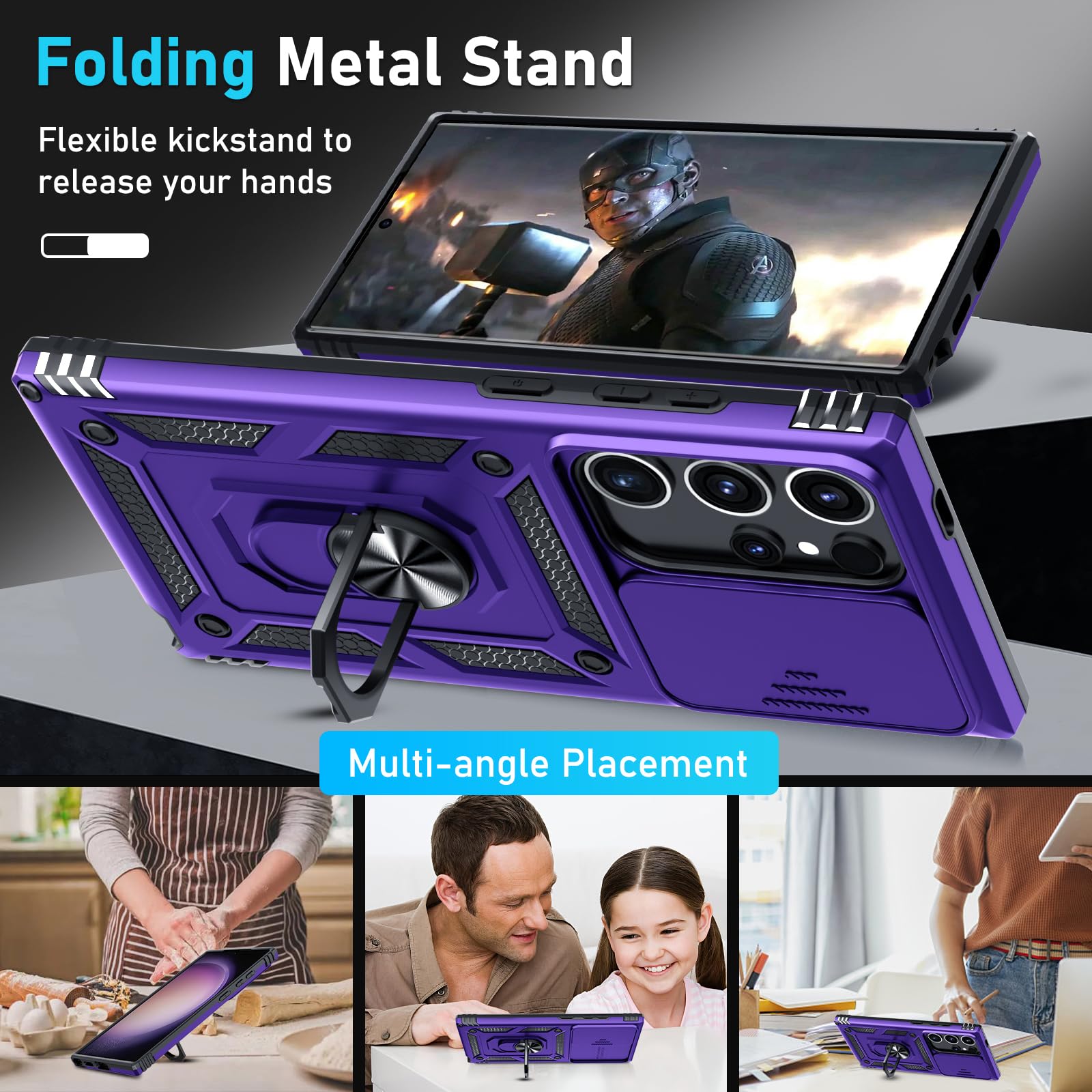 Foto 3 pulgar | Funda De Teléfono Compatible Con Janmitta Para Samsung Galaxy S25 Ultra - Venta Internacional.