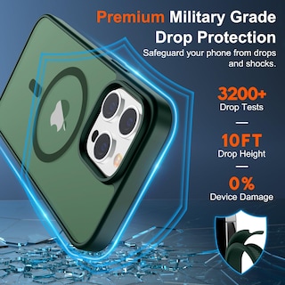 Foto 3 | Funda Magnética Supfine Para Iphone 13 Pro Max Forest Green - Venta Internacional.