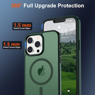 Foto 4 | Funda Magnética Supfine Para Iphone 13 Pro Max Forest Green - Venta Internacional.