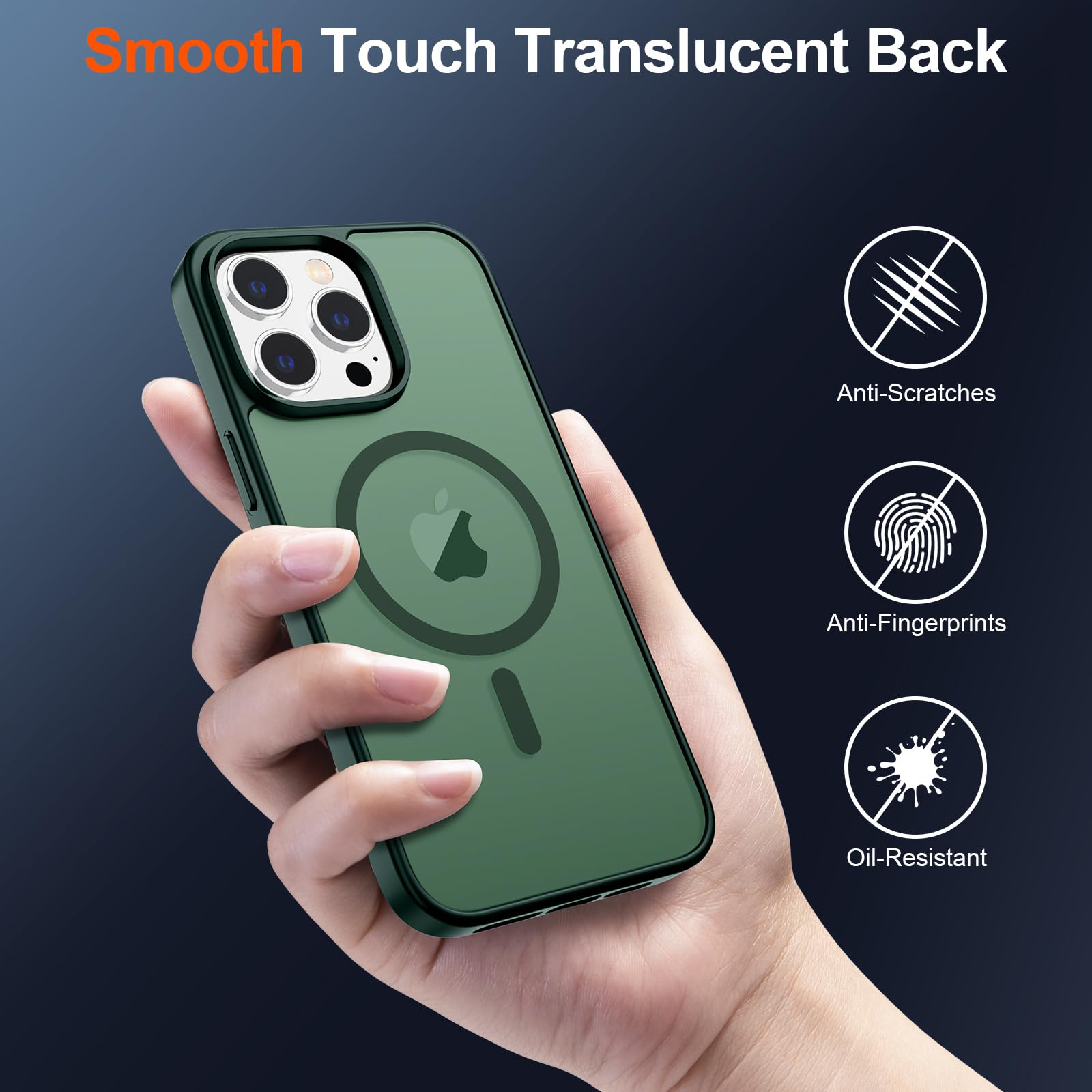 Foto 6 | Funda Magnética Supfine Para Iphone 13 Pro Max Forest Green - Venta Internacional.