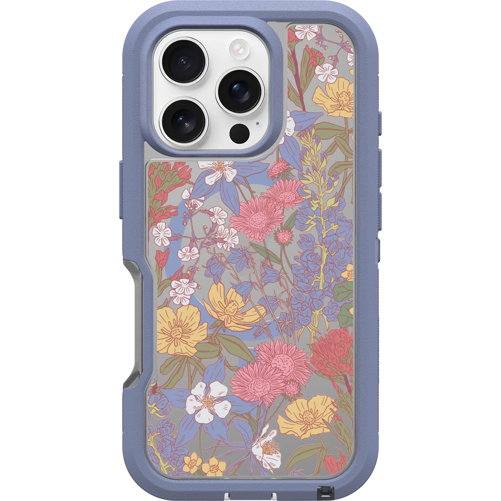 Foto 2 pulgar | Funda Para Teléfono Otterbox Iphone 16 Pro Defender Xt Clear Floral - Venta Internacional.