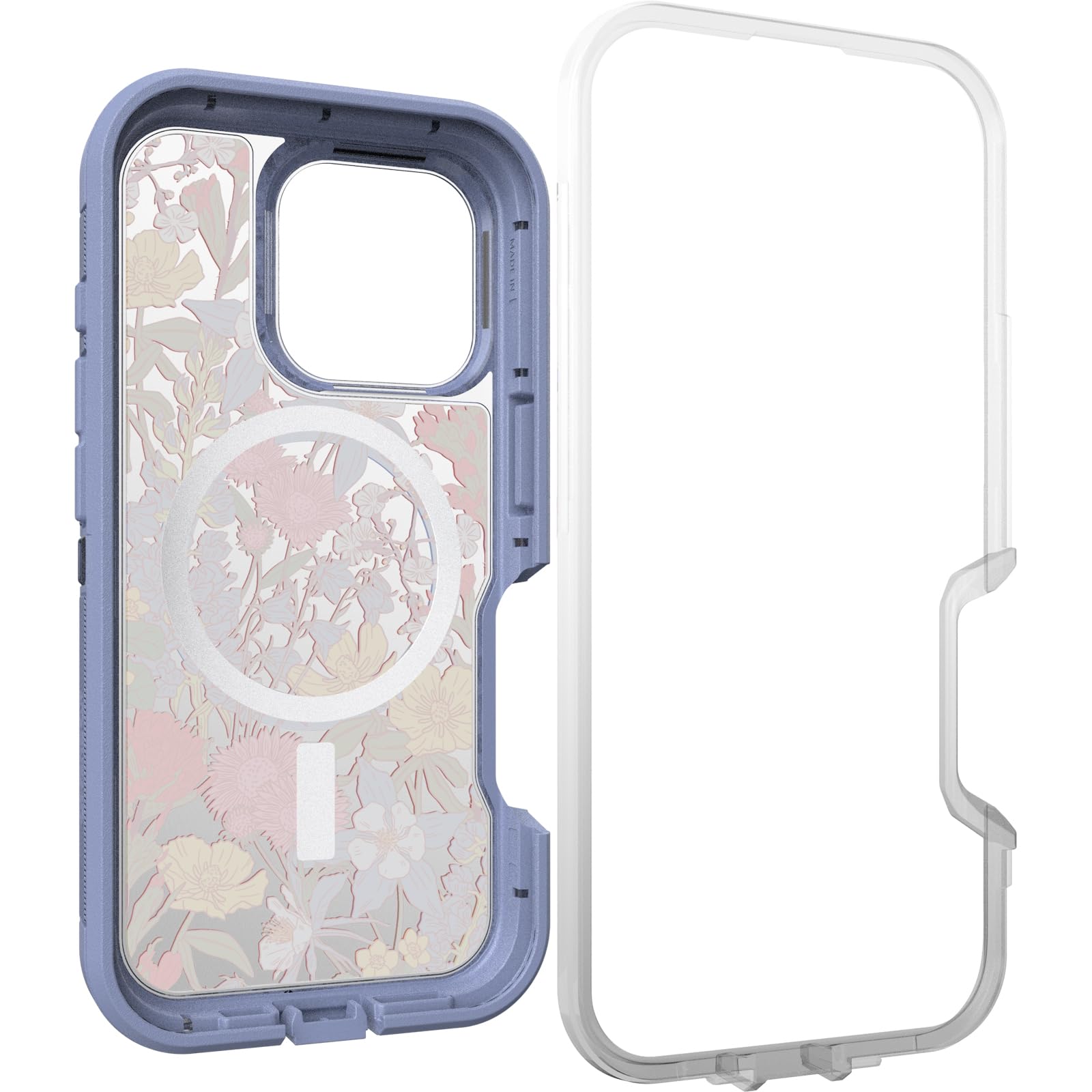 Foto 5 pulgar | Funda Para Teléfono Otterbox Iphone 16 Pro Defender Xt Clear Floral - Venta Internacional.