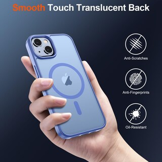 Foto 6 | Funda Magnética Supfine Para Iphone 15 Con Magsafe, Azul Y Morado - Venta Internacional.