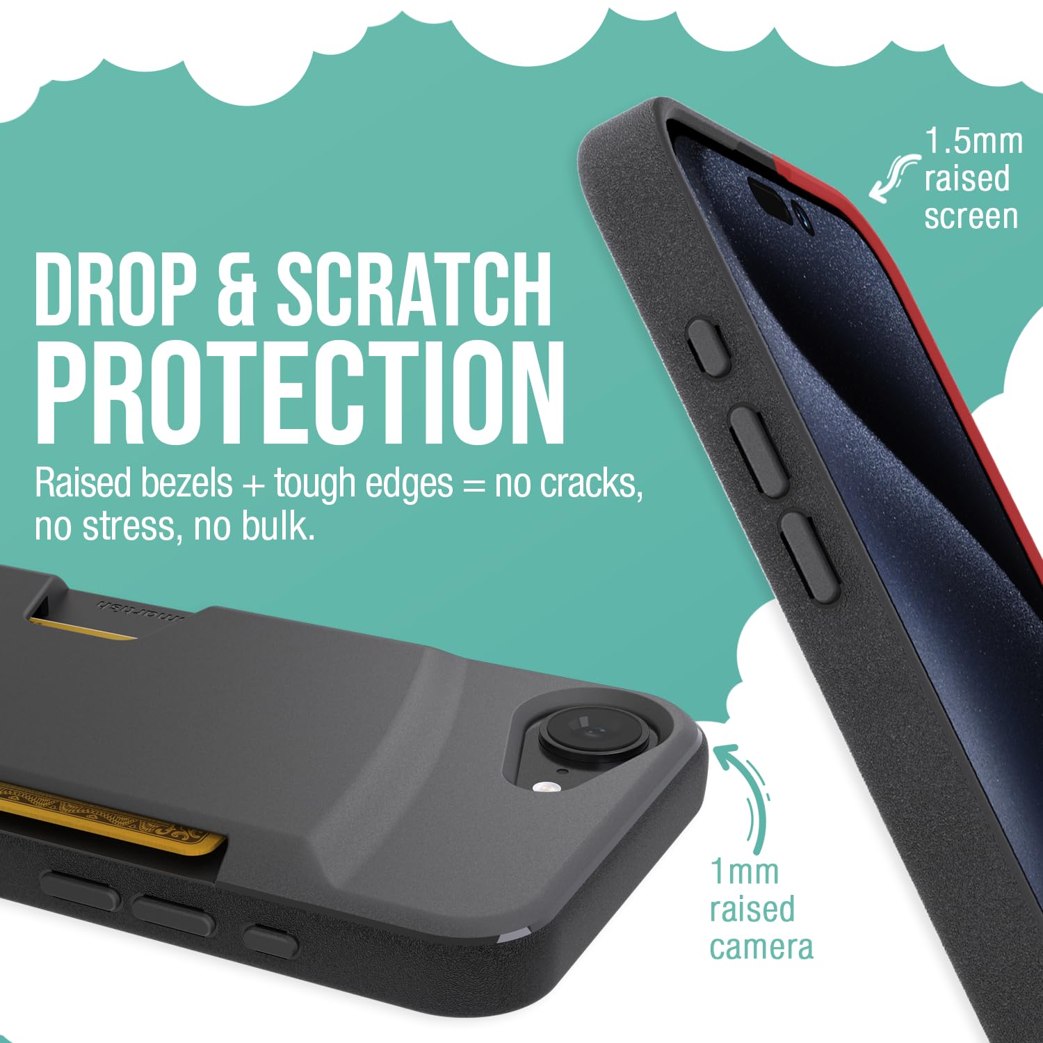 Foto 5 pulgar | Funda Tipo Cartera Smartish  Para Iphone 16e Wallet Slayer Vol. 1, Negra - Venta Internacional.