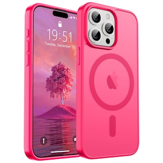 Foto 1 | Funda Magnética Supfine Para Iphone 15 Pro Max, Color Rosa Intenso - Venta Internacional.