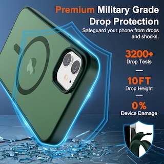 Foto 3 | Funda Magnética Supfine Para Iphone 11, Color Verde Bosque - Venta Internacional.
