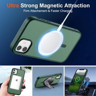 Foto 5 | Funda Magnética Supfine Para Iphone 11, Color Verde Bosque - Venta Internacional.