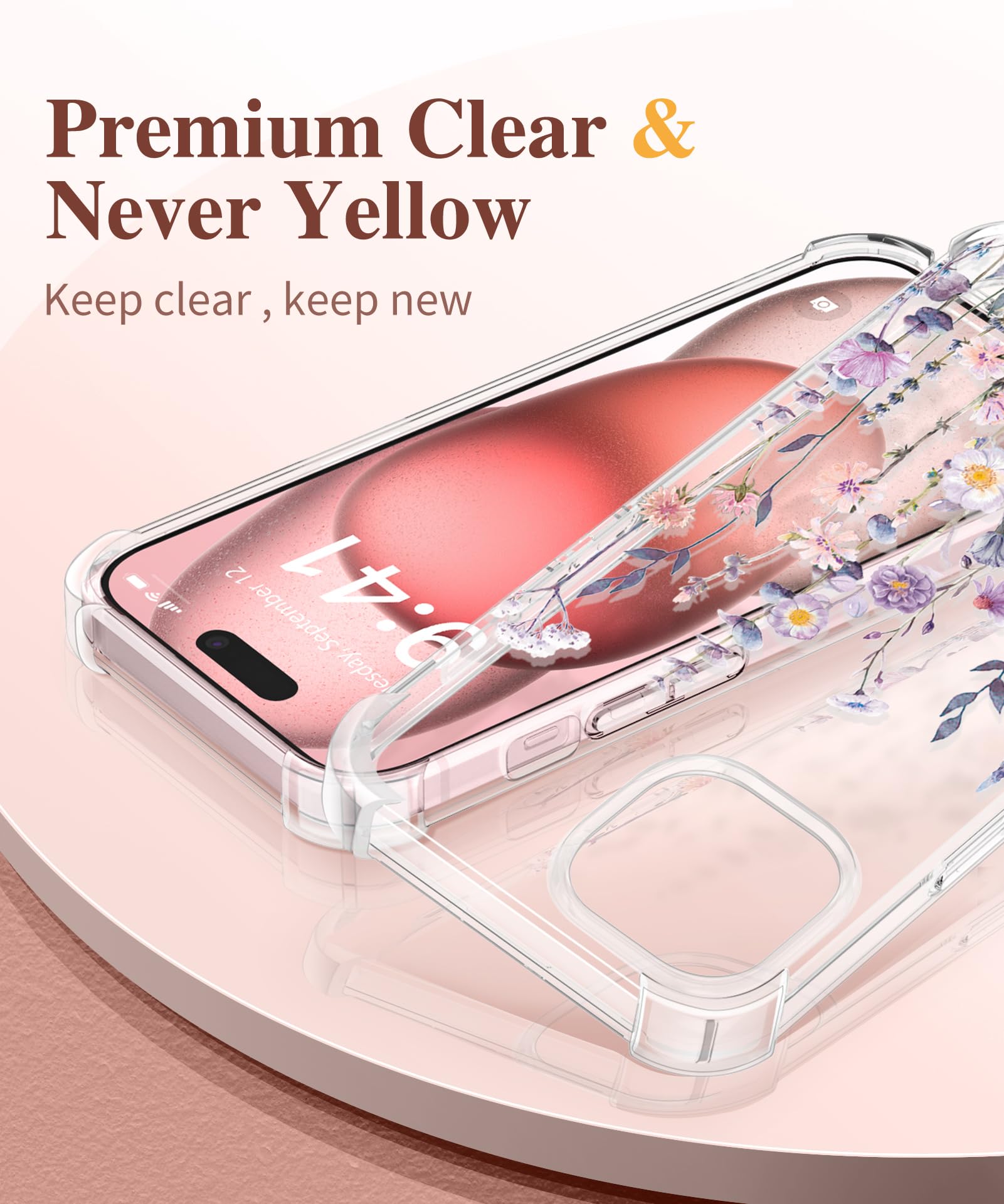 Foto 4 pulgar | Funda De Teléfono Gviewin Para Iphone 15 Plus Con Protector De Pantalla 6.7 - Venta Internacional.