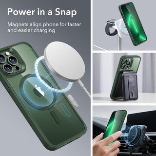 Foto 3 | Funda De Teléfono Esr Para Iphone 13 Pro Max Con Magsafe Clear Green - Venta Internacional.