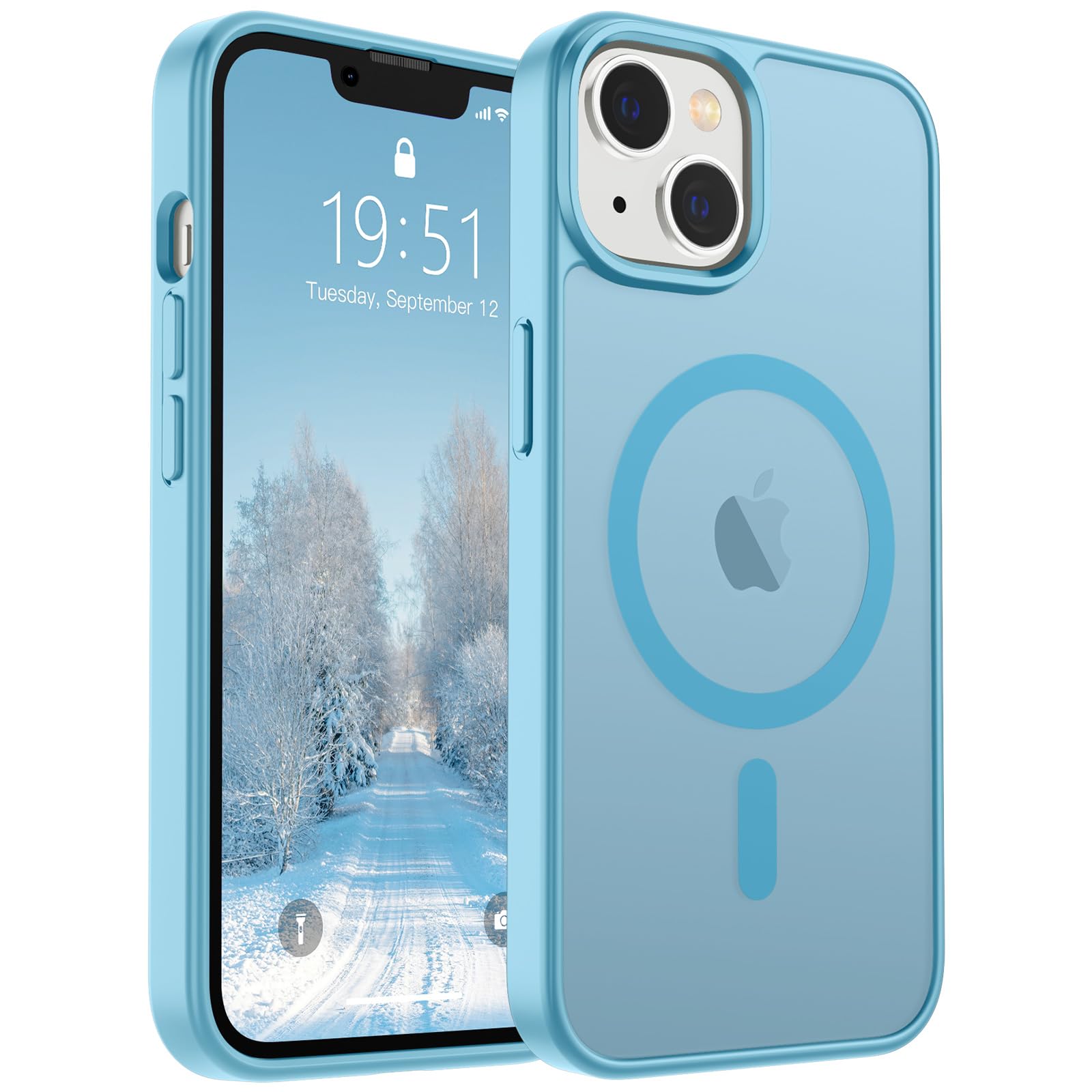 Foto 1 | Funda Magnética Supfine Para Iphone 14/13 Con Magsafe Azul Claro - Venta Internacional.