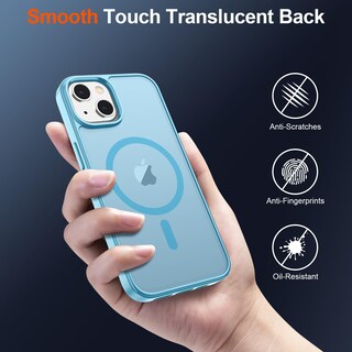 Foto 6 | Funda Magnética Supfine Para Iphone 14/13 Con Magsafe Azul Claro - Venta Internacional.
