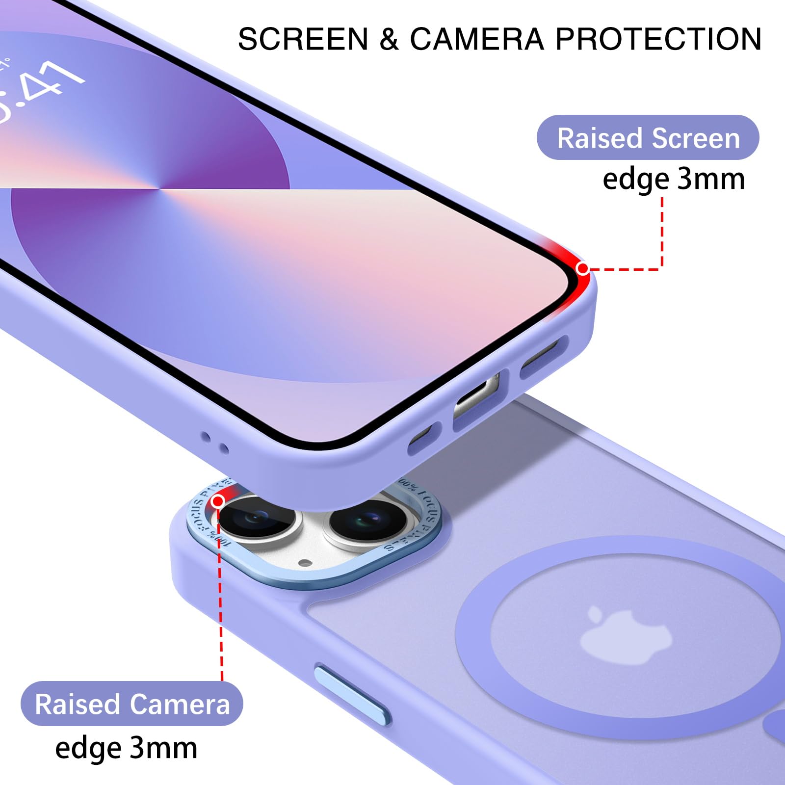 Foto 5 | Funda Magnética Bentoben Para Iphone 13/14 6.1 Lavanda - Venta Internacional.