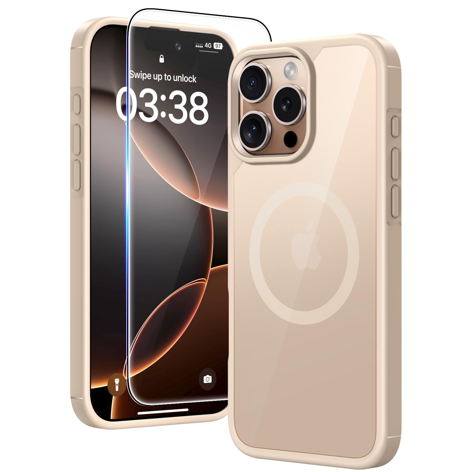Foto 1 | Funda Tauri 3 En 1 Para Iphone 16 Pro Max Con 2 Protectores De Pantalla - Venta Internacional.