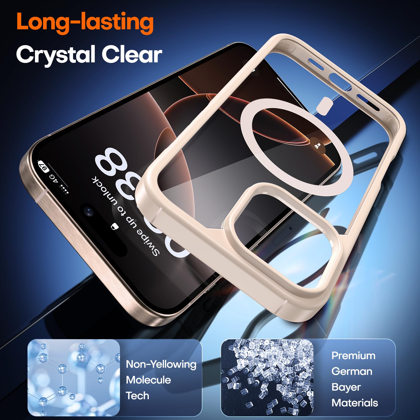 Foto 6 pulgar | Funda Tauri 3 En 1 Para Iphone 16 Pro Max Con 2 Protectores De Pantalla - Venta Internacional.