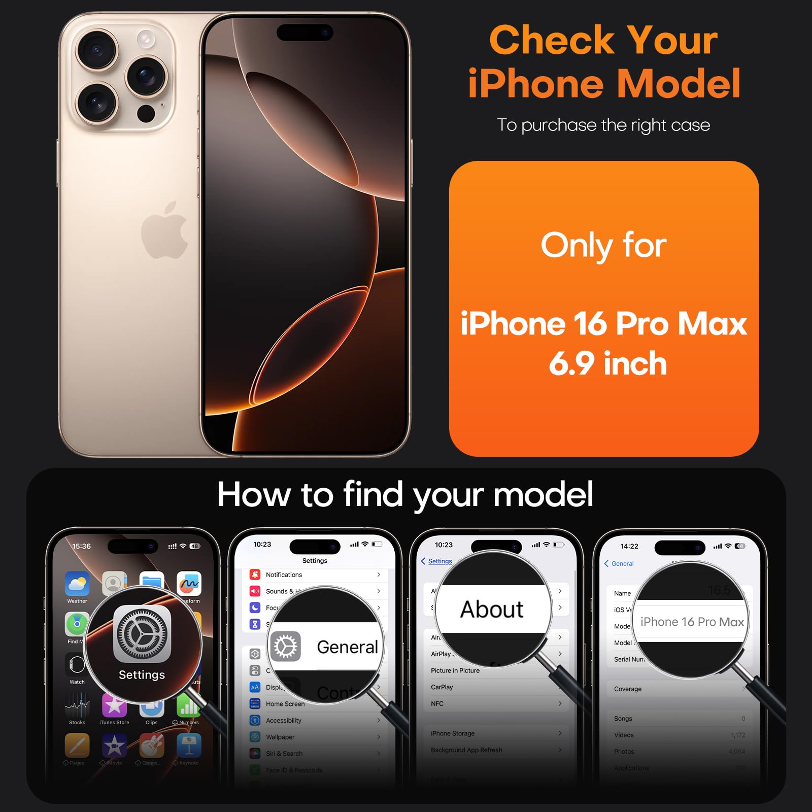 Foto 7 | Funda Tauri 3 En 1 Para Iphone 16 Pro Max Con 2 Protectores De Pantalla - Venta Internacional.