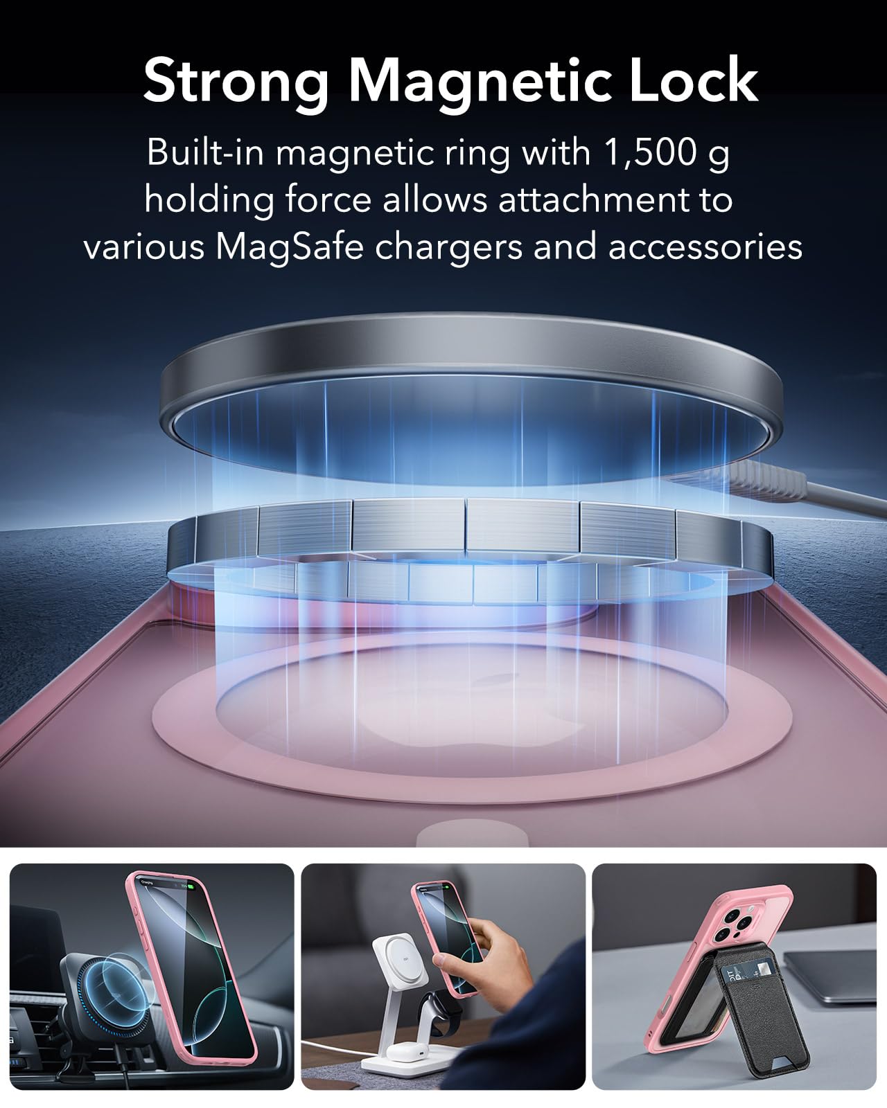 Foto 4 pulgar | Funda De Teléfono Esr Para Iphone 16 Pro, Translúcido, Mate, Rosa Esmerilado - Venta Internacional.