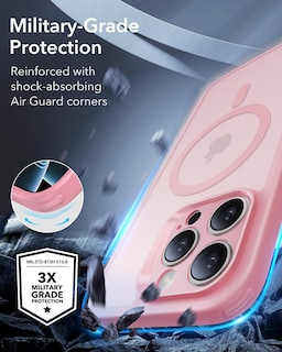 Foto 4 | Funda De Teléfono Esr Para Iphone 16 Pro, Translúcido, Mate, Rosa Esmerilado - Venta Internacional.