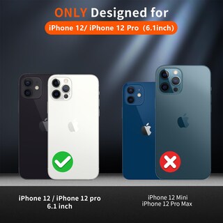 Foto 2 | Funda Magnética Supfine Para Iphone 12/12 Pro, Color Azul Marino - Venta Internacional.